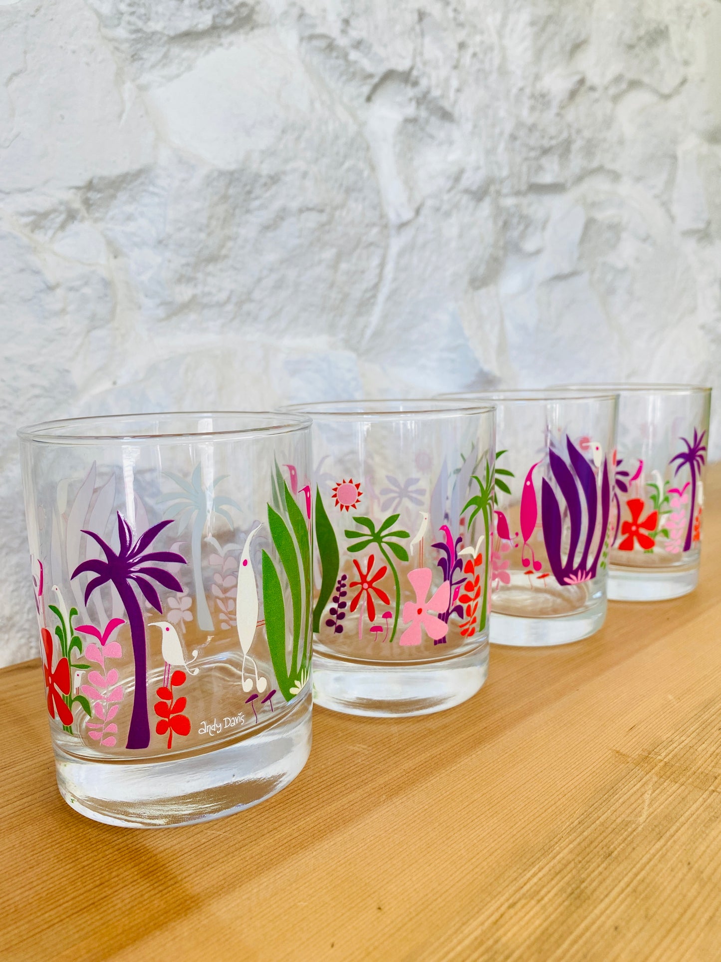 Old Fashion Bucket Cocktail Glasses Set of 4