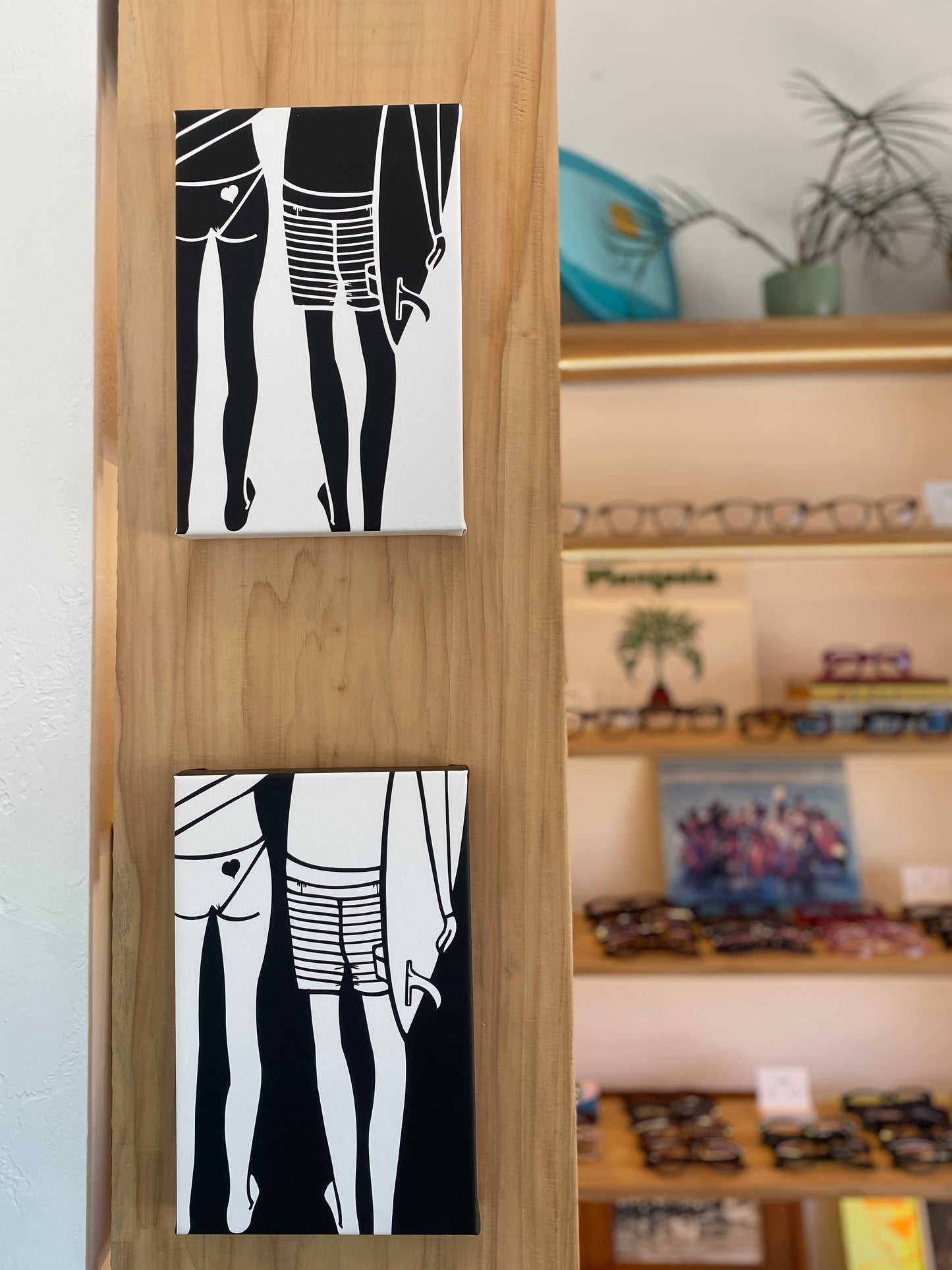 Summer Love Canvas Wrap (B&W)