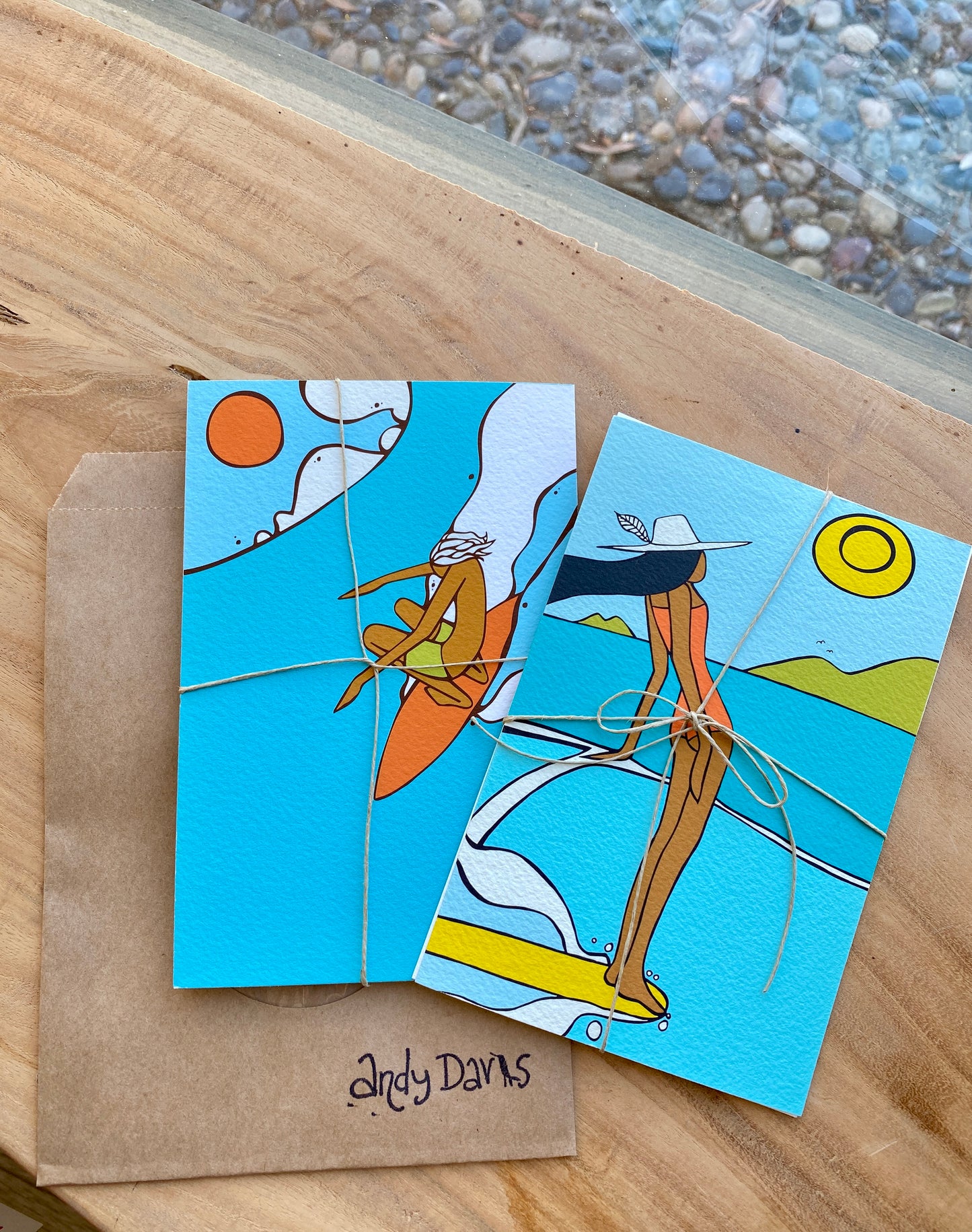 Combo Postcard Set: Regular Father & Aloha Laguna