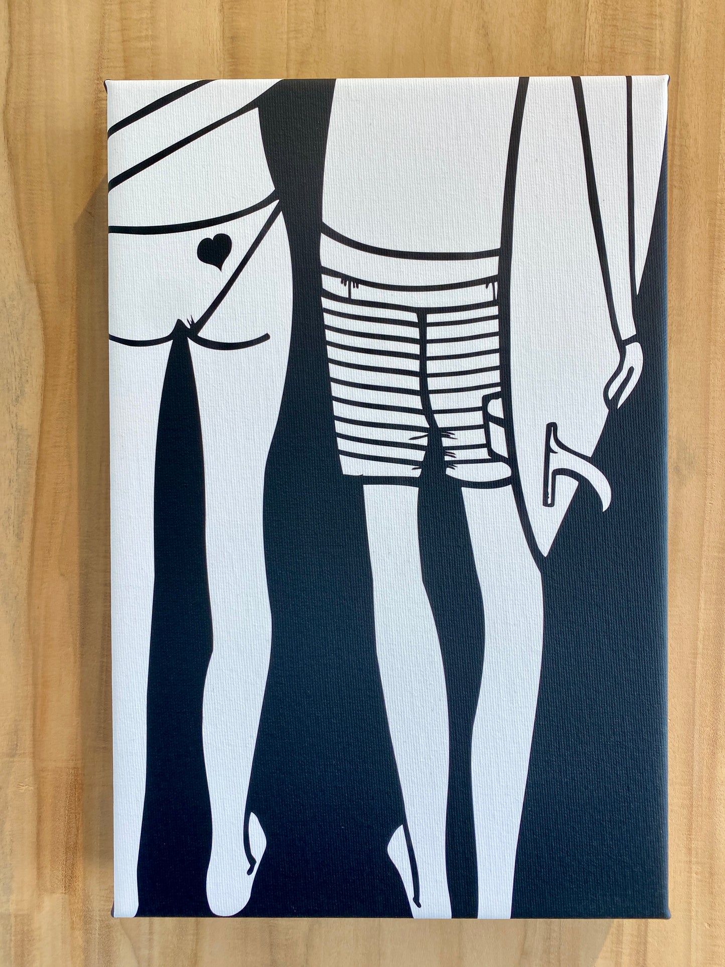 Summer Love Canvas Wrap (W&B)