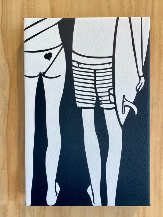 Summer Love Canvas Wrap (W&B)