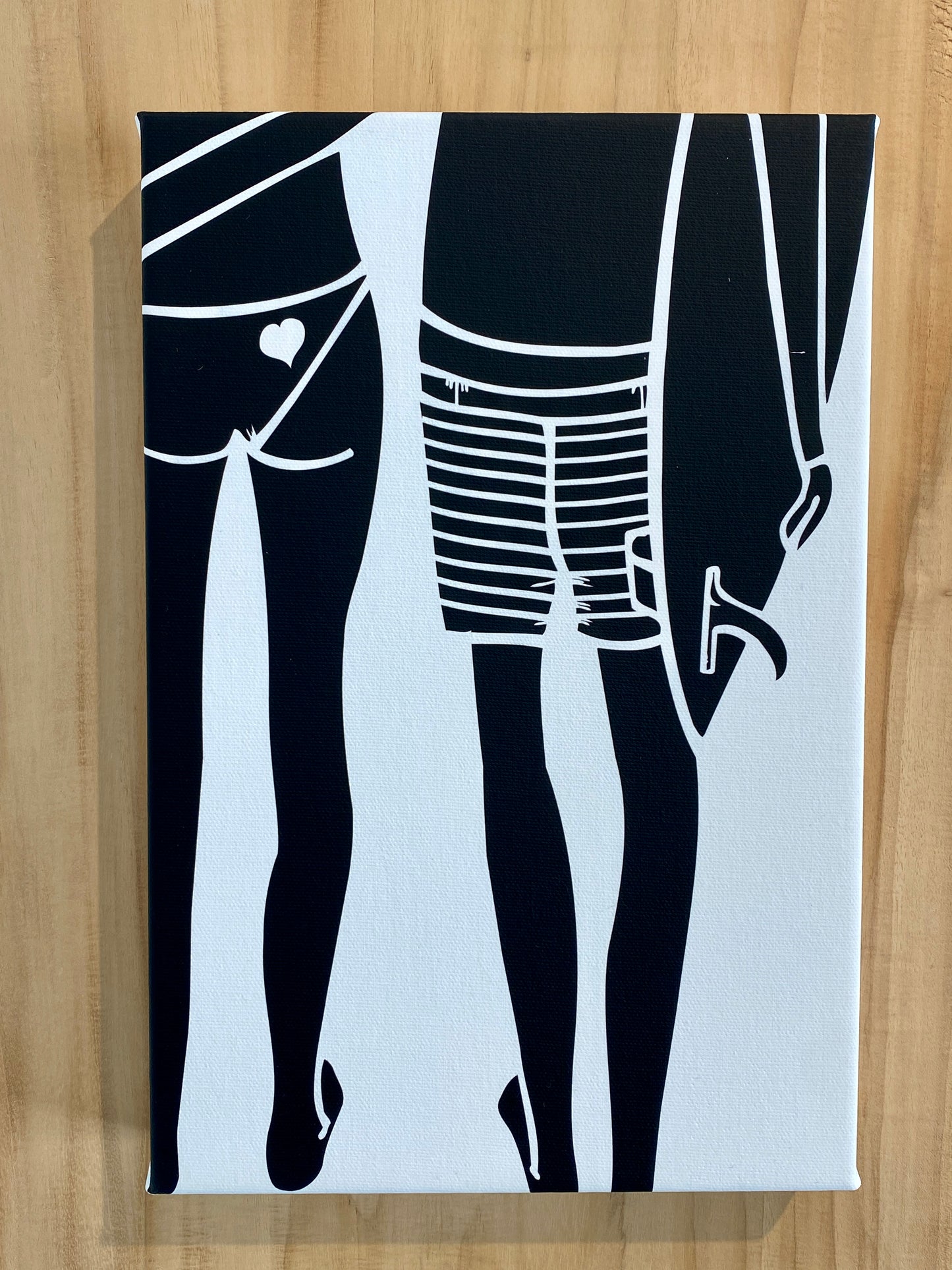 Summer Love Canvas Wrap (B&W)