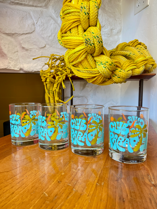 Club Paradise Cocktail Glasses Set of 4