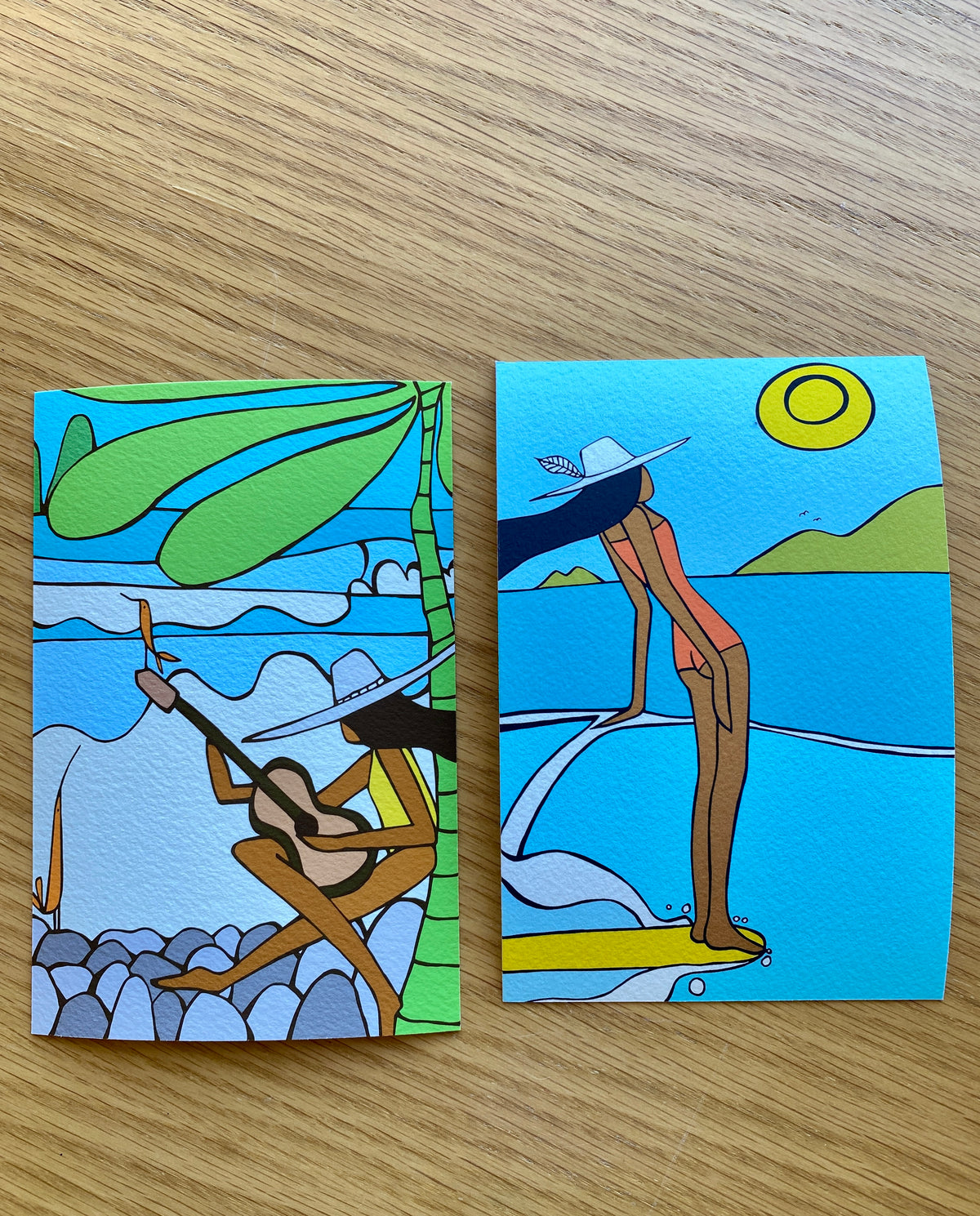 Aloha Laguna & Wonderful, Wonderful, Wonderful Postcard Set