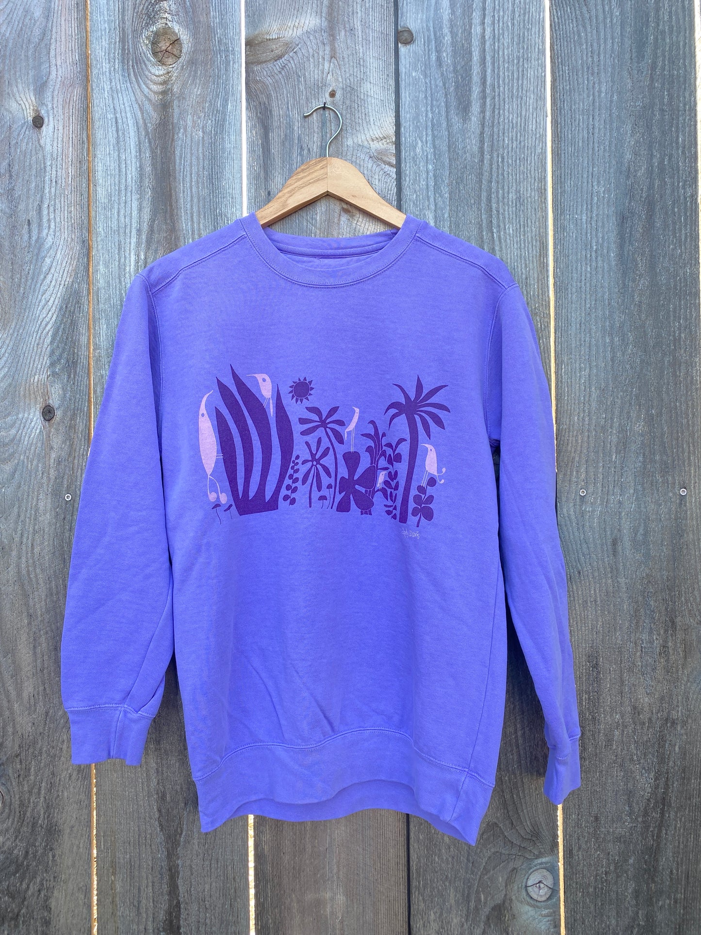 Byrd Friends & Palm Trees Crew Fleece