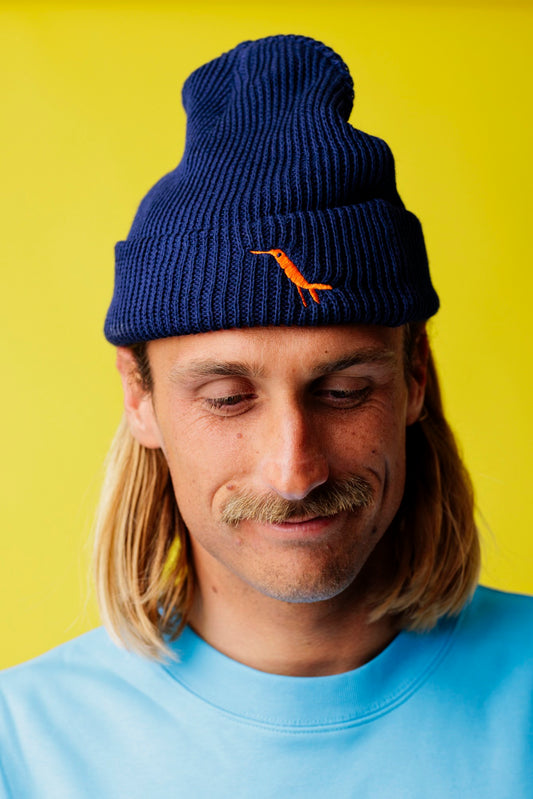 BEANIE-BYRD EMBROIDERY, NAVY