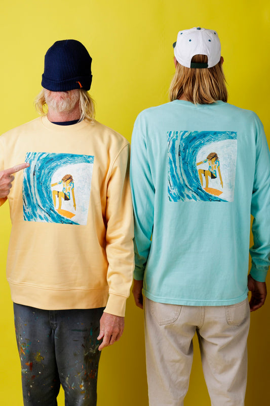 BALL OF FOAM RELAX FIT CREW FLEECE