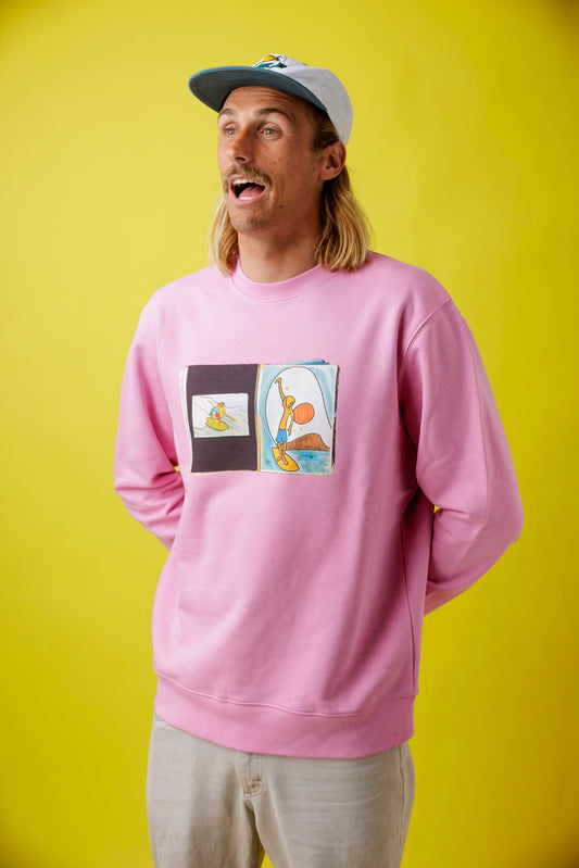 BOOK OF SKETCH RELAXED FIT CREW FLEECE