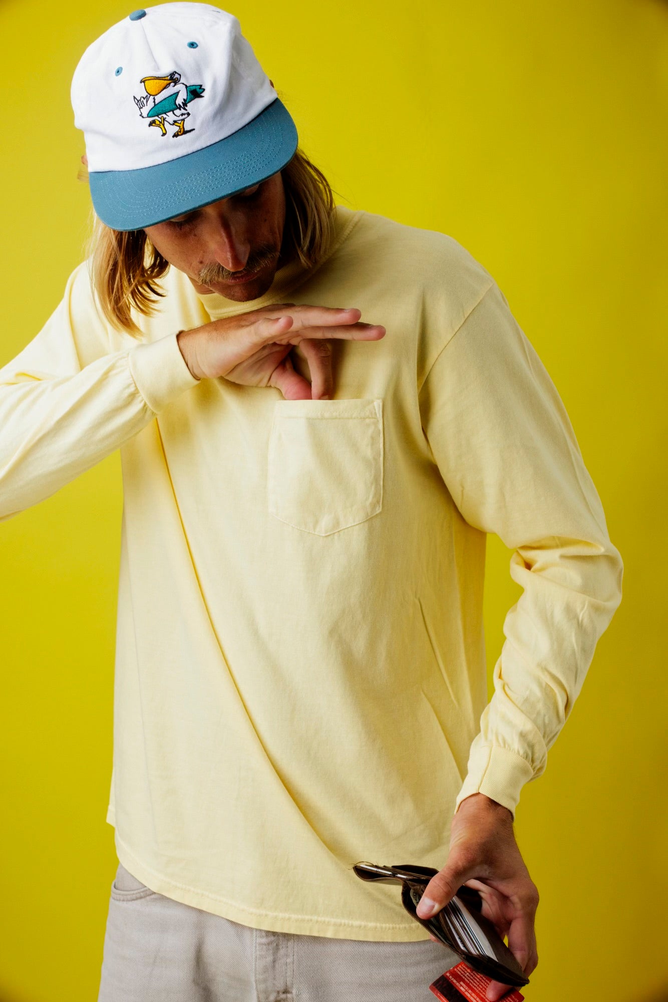 GOOFY DAD LONG SLEEVE POCKET TEE